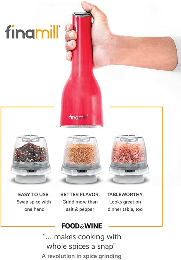 FinaMill – Pepper Mill & Spice Grinder in One, Multiple Colors