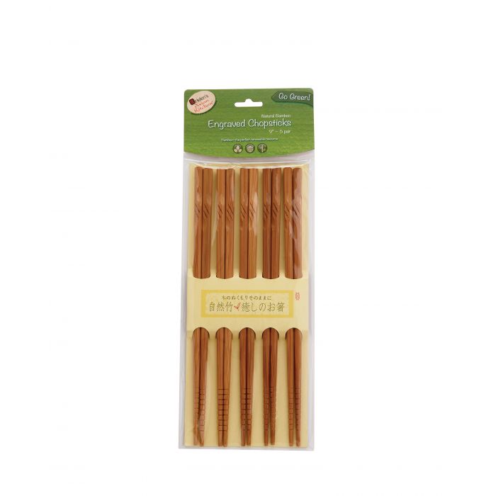 Engraved Chopsticks, set of 5