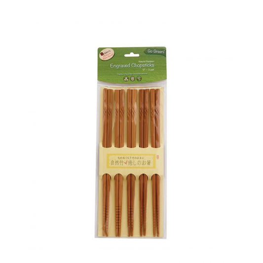 Engraved Chopsticks, set of 5